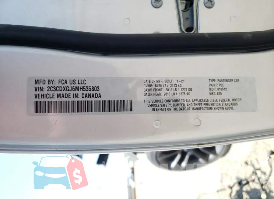 2C3CDXGJ6MH535803 Photo# 10