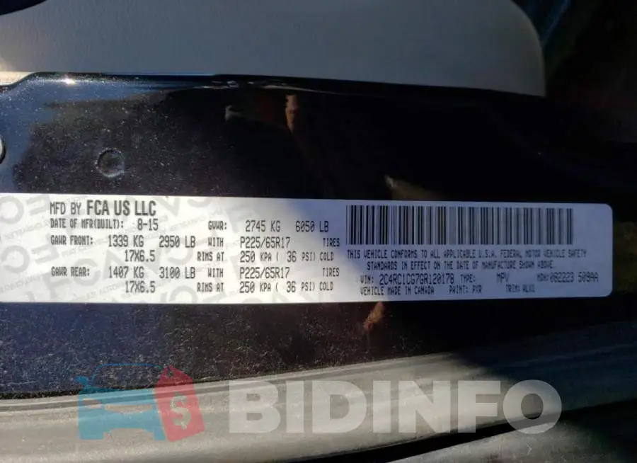 2C4RC1CG7GR120178 Photo# 10