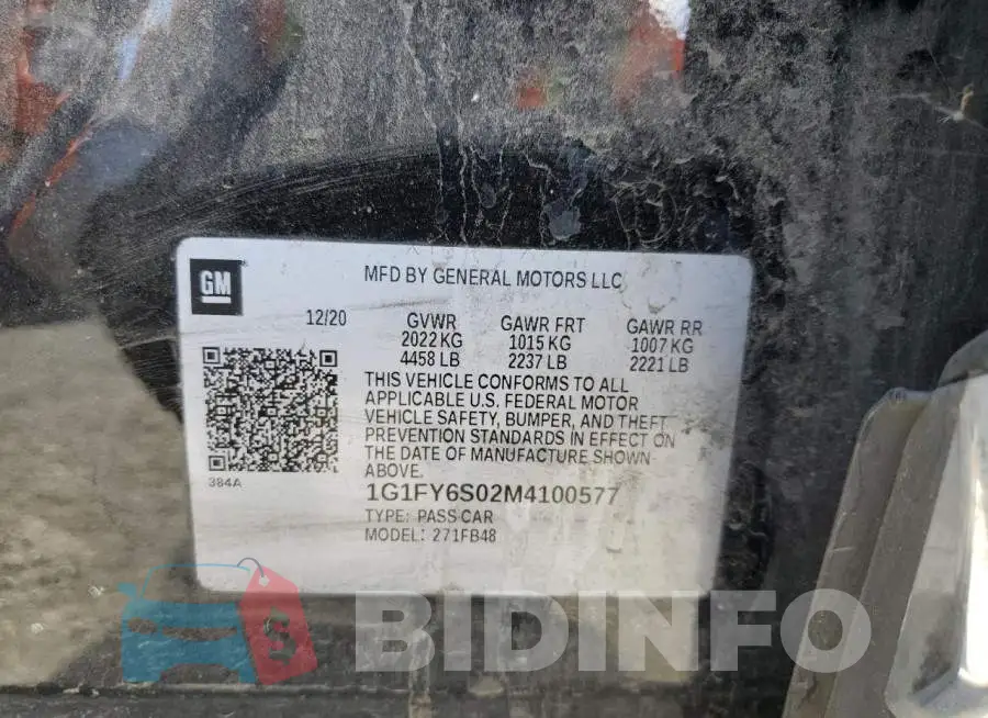 1G1FY6S02M4100577 Photo# 10