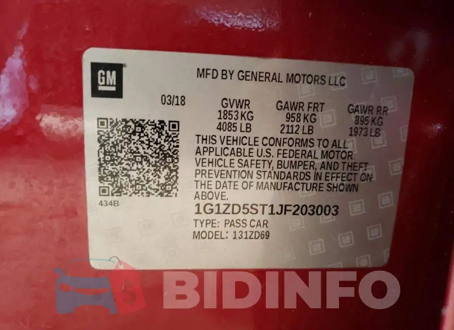 1G1ZD5ST1JF203003 Photo# 10
