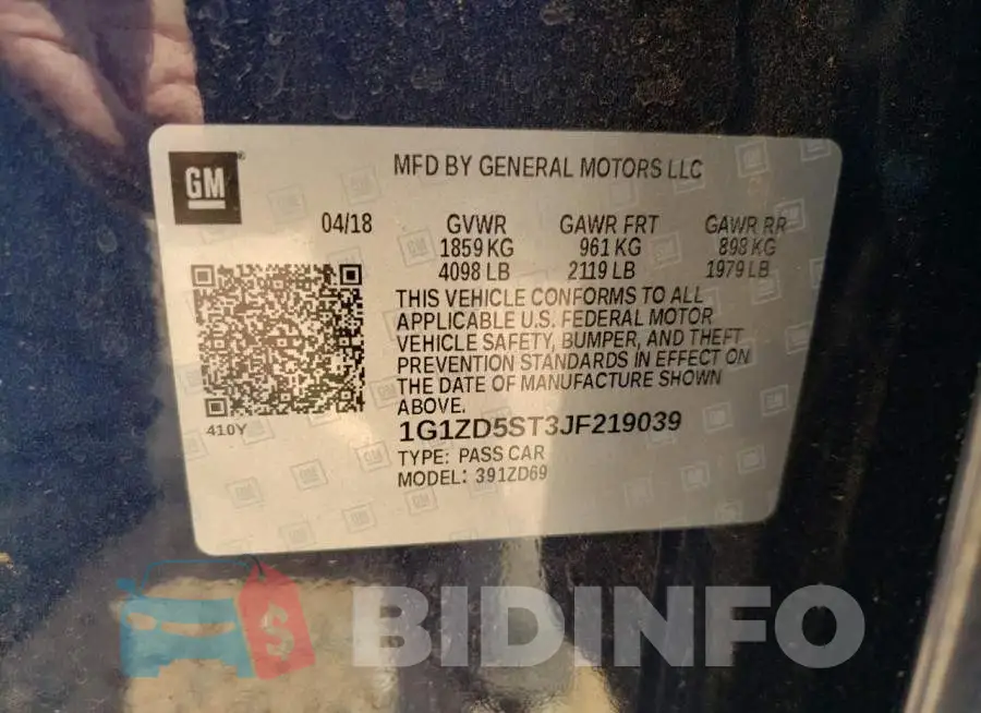 1G1ZD5ST3JF219039 Photo# 10
