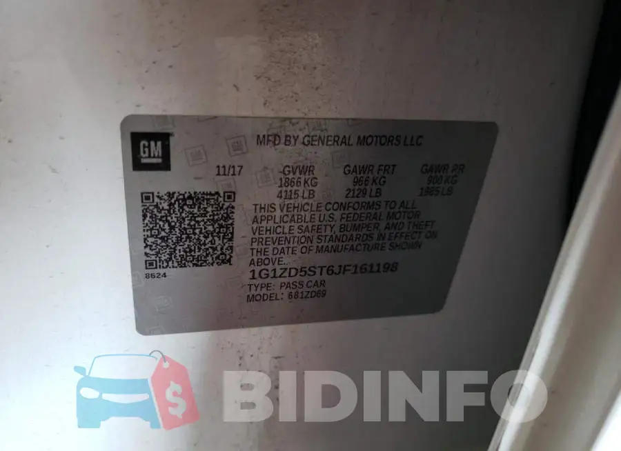 1G1ZD5ST6JF161198 Photo# 10
