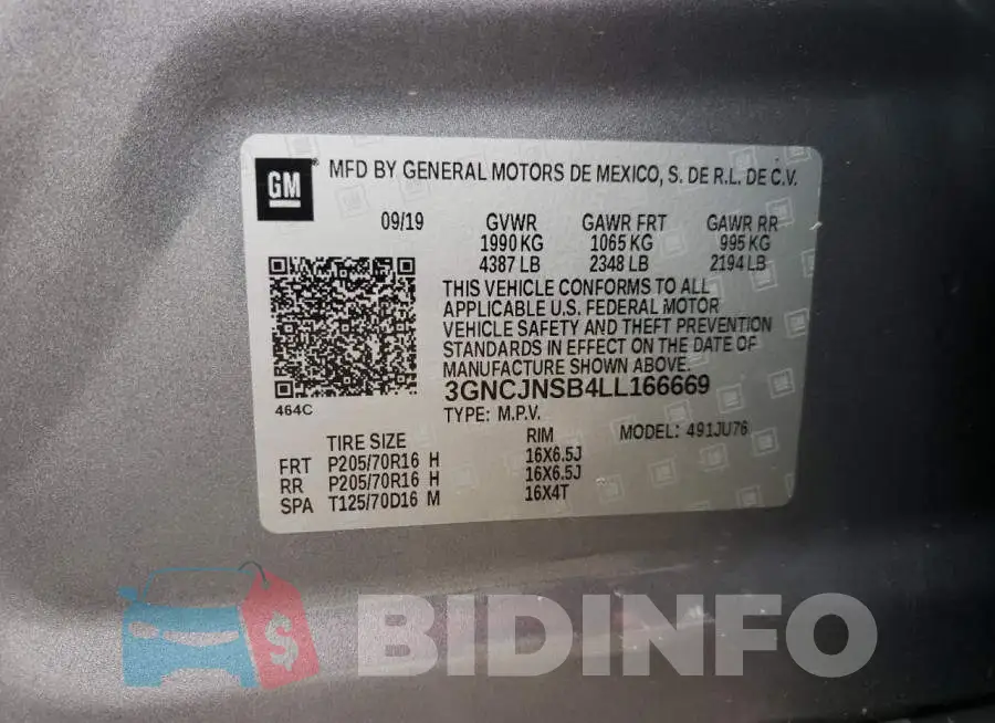 3GNCJNSB4LL166669 Photo# 10