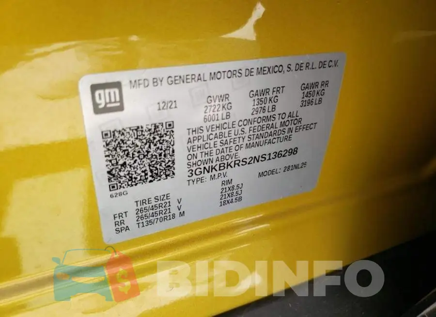 3GNKBKRS2NS136298 Photo# 10