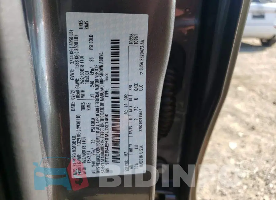 1FTER4EH0MLD21400 Photo# 10