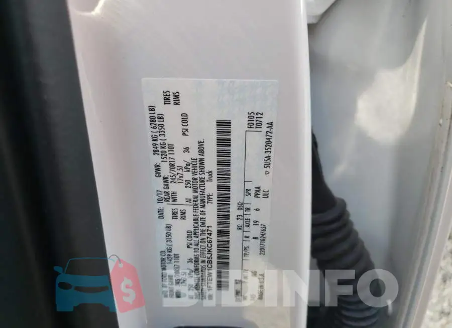 1FTEW1CB5JKC67471 Photo# 10