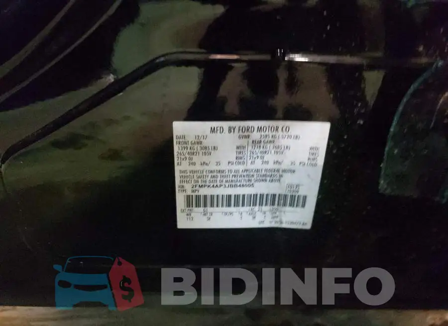 2FMPK4AP3JBB48005 Photo# 10