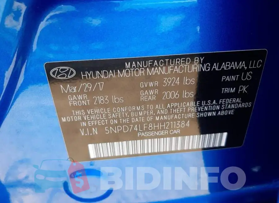 5NPD74LF8HH211384 Photo# 10
