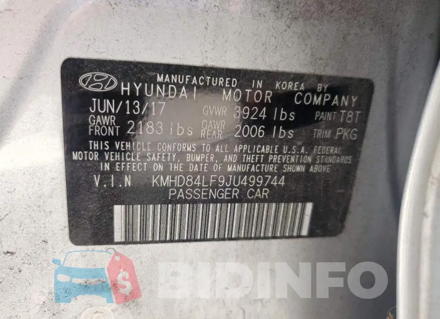 KMHD84LF9JU499744 Photo# 10