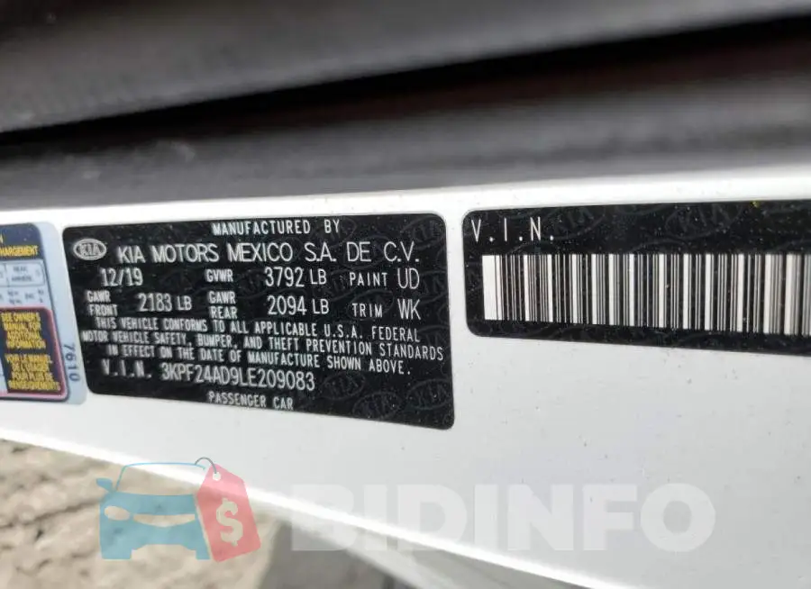 3KPF24AD9LE209083 Photo# 10