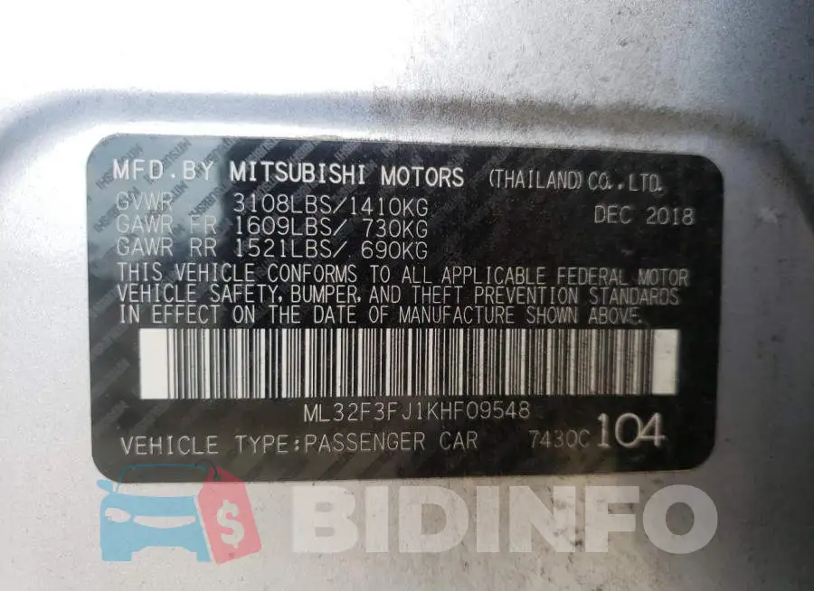 ML32F3FJ1KHF09548 Photo# 10