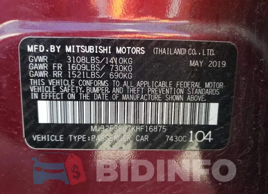 ML32F3FJ7KHF16875 Photo# 10