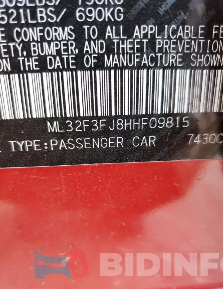 ML32F3FJ8HHF09815 Photo# 10