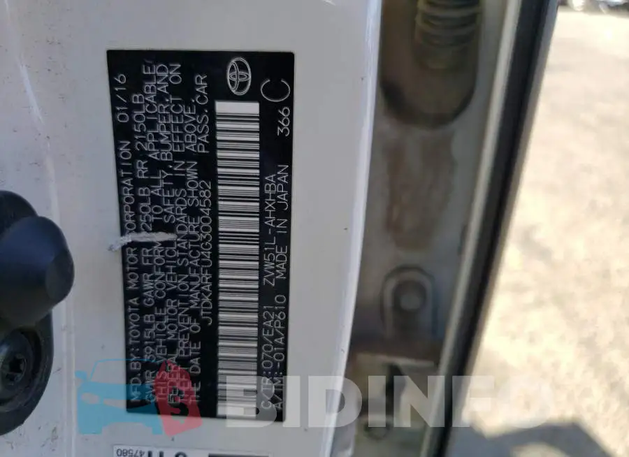 JTDKARFU4G3004582 Photo# 10