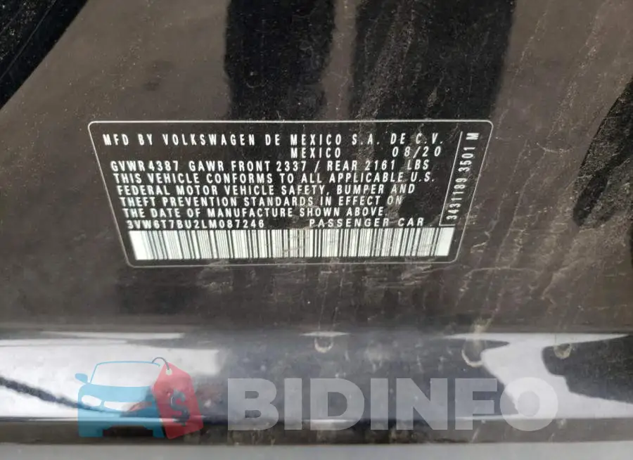 3VW6T7BU2LM087246 Photo# 10