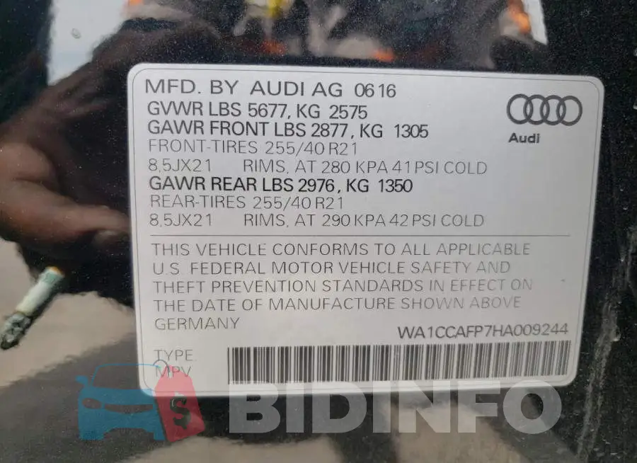 WA1CCAFP7HA009244 Photo# 10