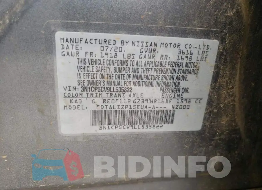 3N1CP5CV9LL535822 Photo# 10