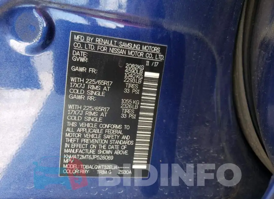 KNMAT2MT6JP526069 Photo# 10