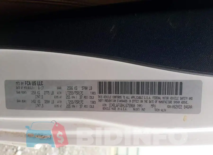 1C4BJWFG8HL675960 Photo# 10