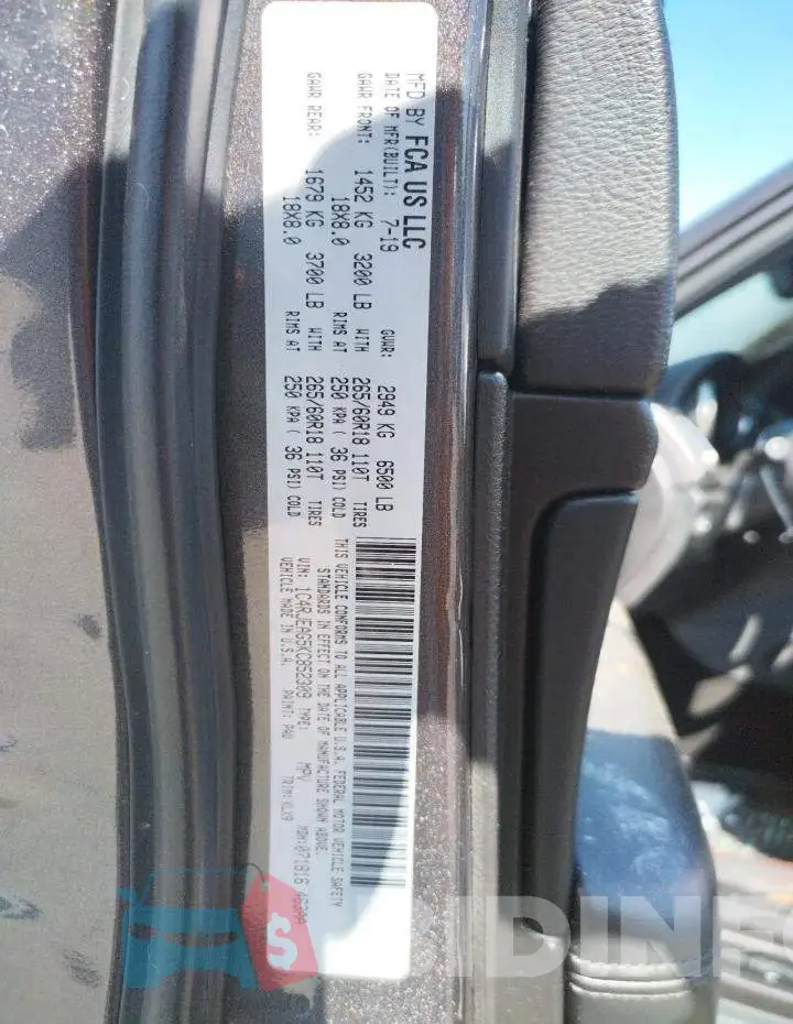 1C4RJEAG5KC852309 Photo# 10