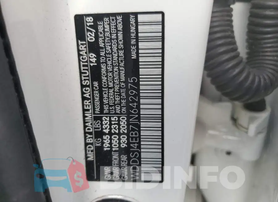WDDSJ4EB7JN642975 Photo# 10