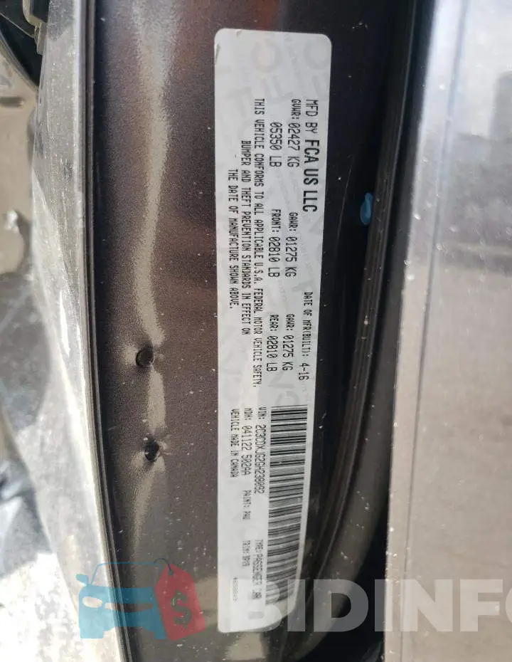 2C3CDXJG2GH238092 Photo# 10