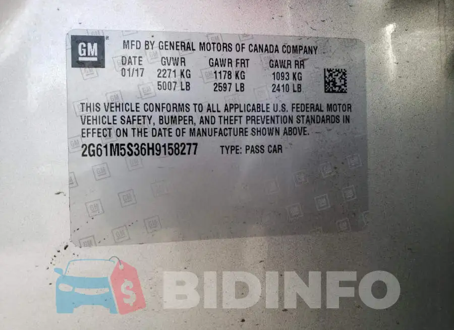 2G61M5S36H9158277 Photo# 10