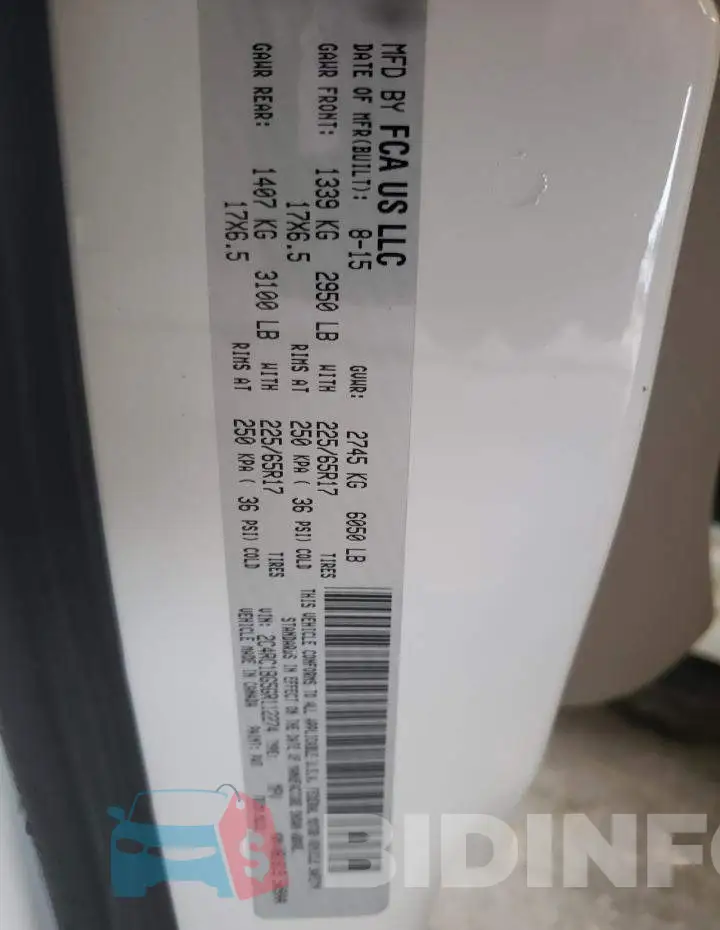 2C4RC1BG5GR112274 Photo# 10