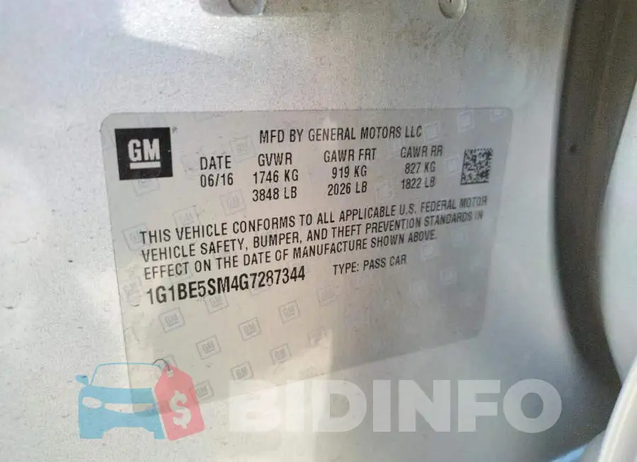 1G1BE5SM4G7287344 Photo# 10