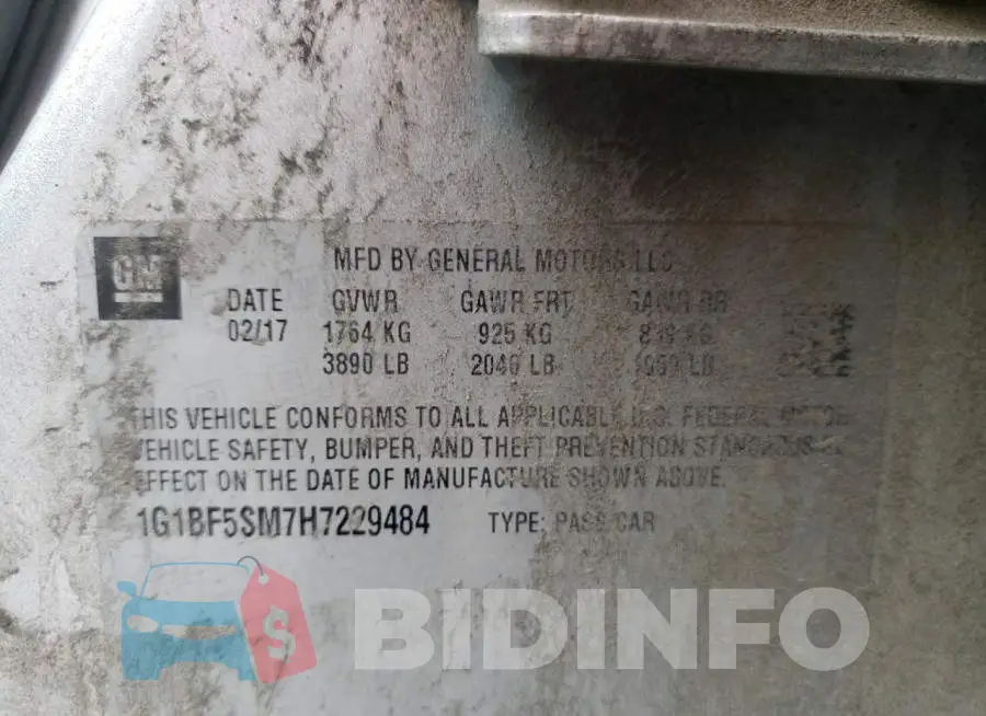 1G1BF5SM7H7229484 Photo# 10