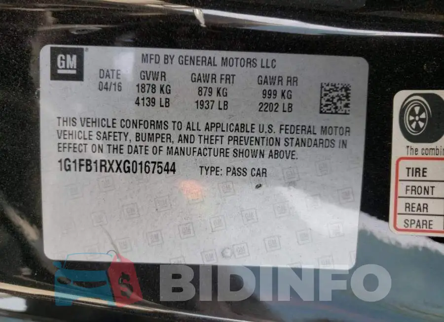 1G1FB1RXXG0167544 Photo# 10
