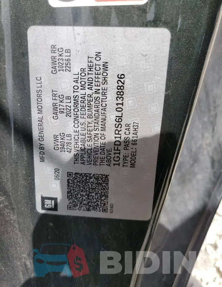 1G1FD1RS6L0138826 Photo# 10