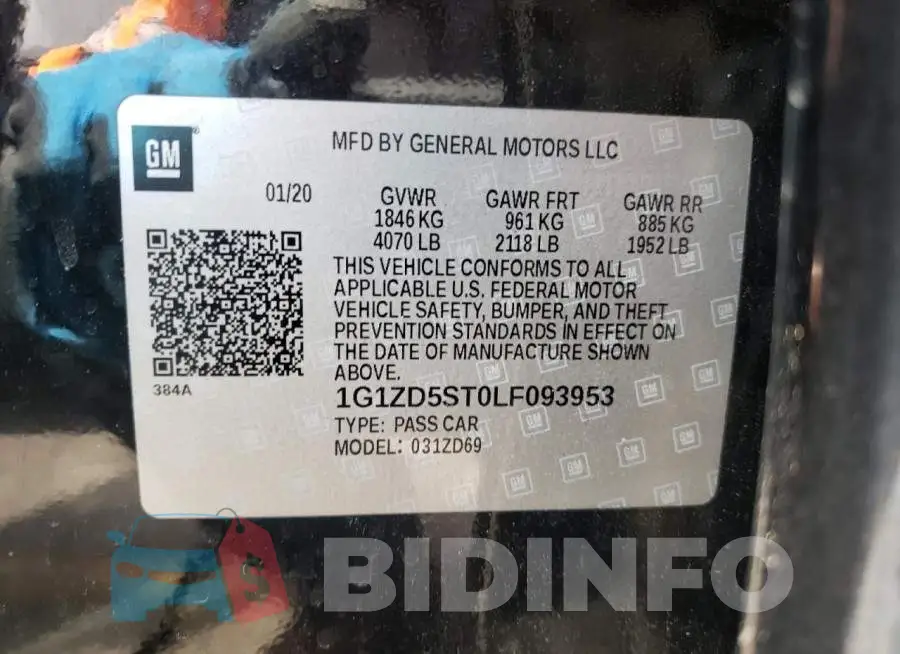 1G1ZD5ST0LF093953 Photo# 10