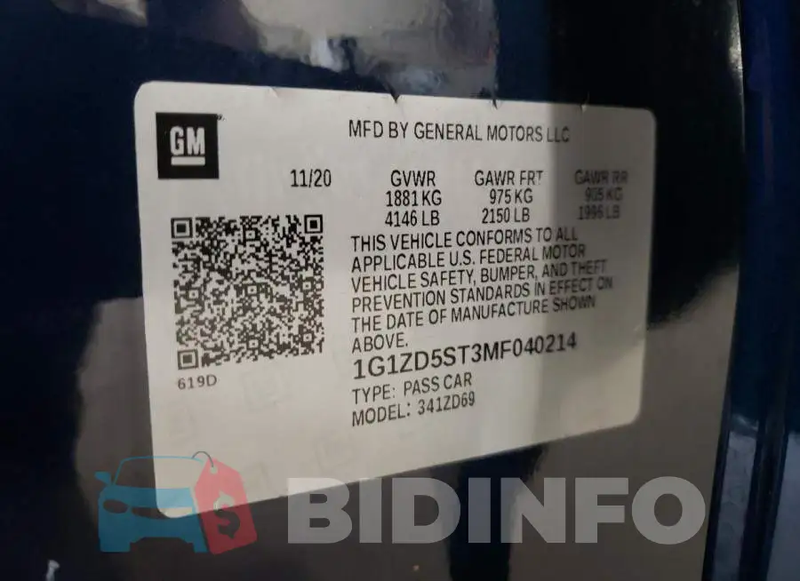 1G1ZD5ST3MF040214 Photo# 10