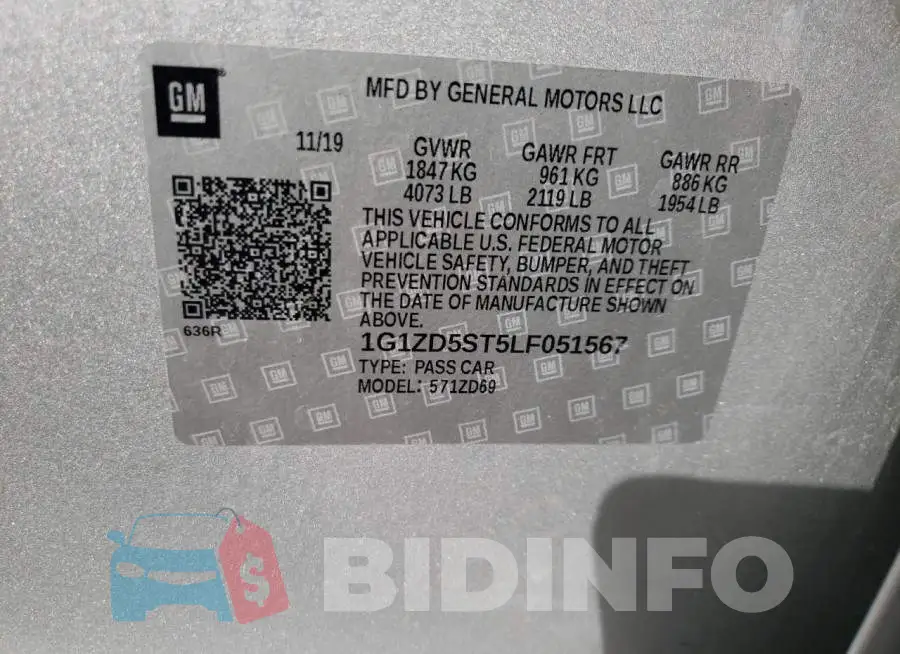 1G1ZD5ST5LF051567 Photo# 10