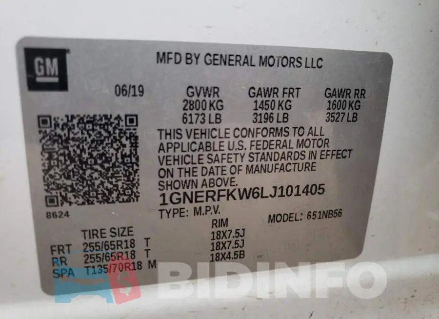 1GNERFKW6LJ101405 Photo# 10