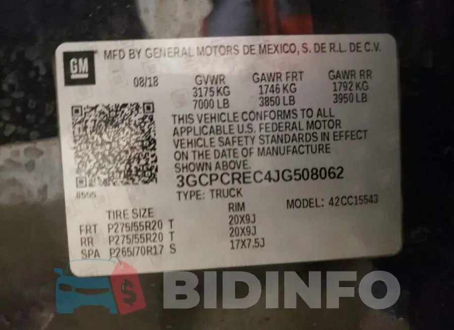 3GCPCREC4JG508062 Photo# 10