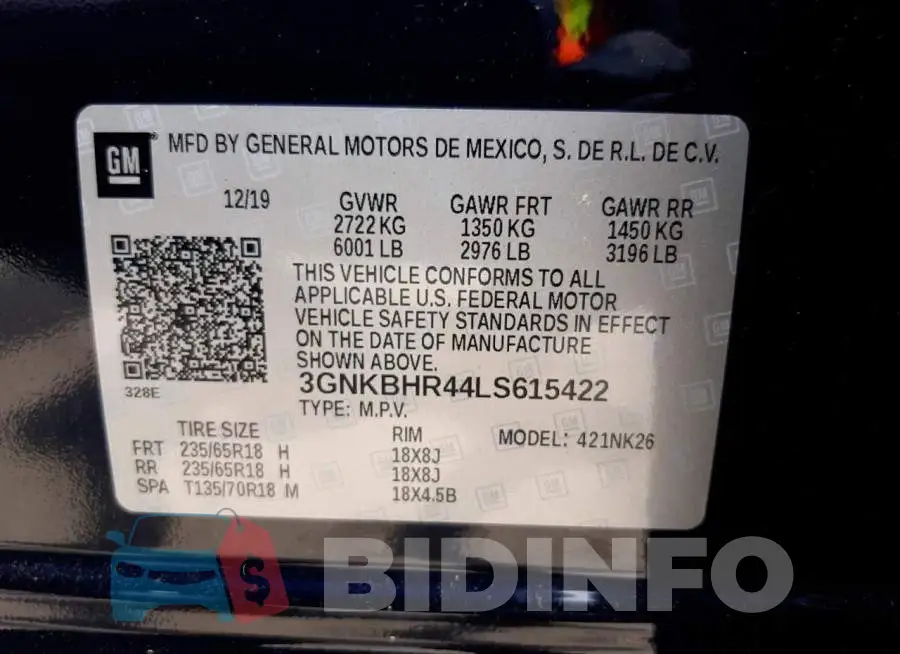 3GNKBHR44LS615422 Photo# 10