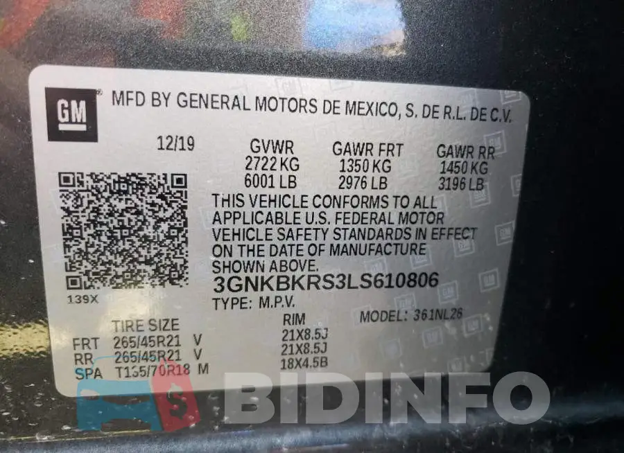 3GNKBKRS3LS610806 Photo# 10