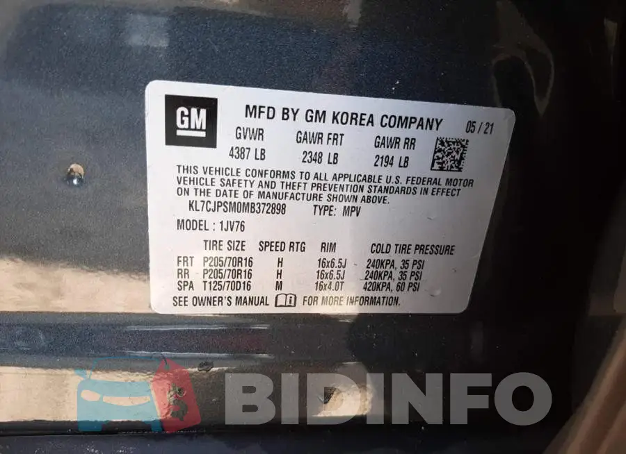KL7CJPSM0MB372898 Photo# 10