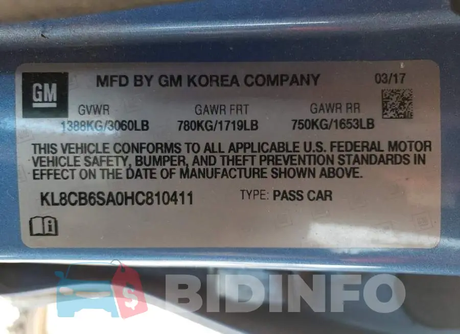 KL8CB6SA0HC810411 Photo# 10