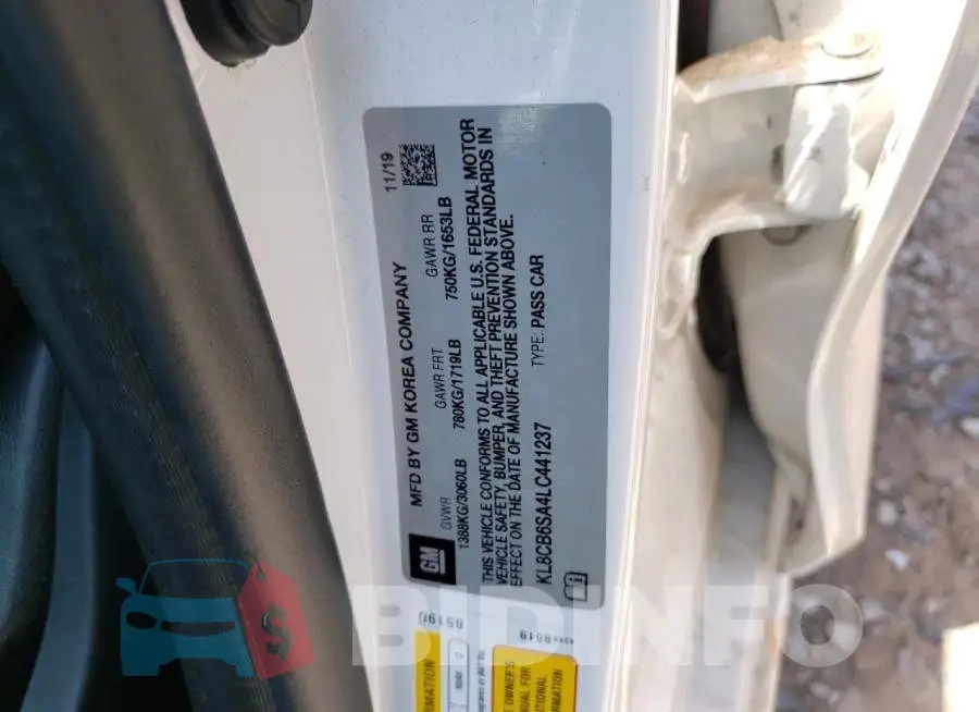 KL8CB6SA4LC441237 Photo# 10