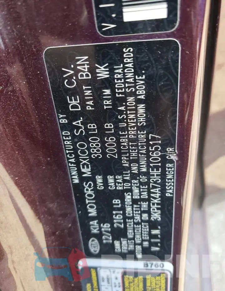 3KPFK4A73HE106517 Photo# 10