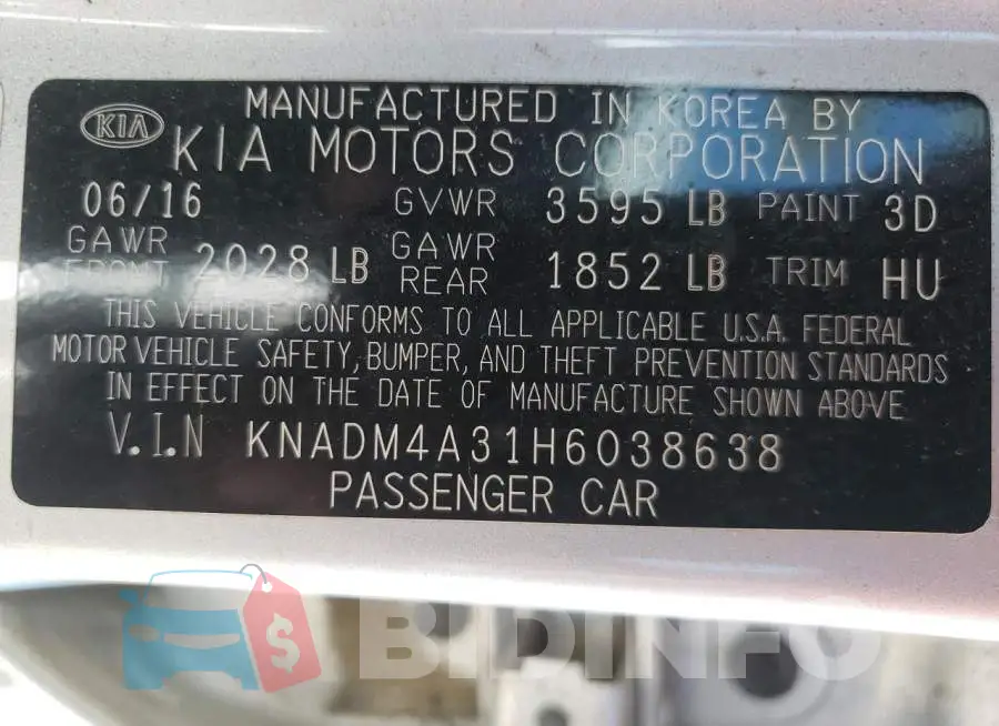 KNADM4A31H6038638 Photo# 10