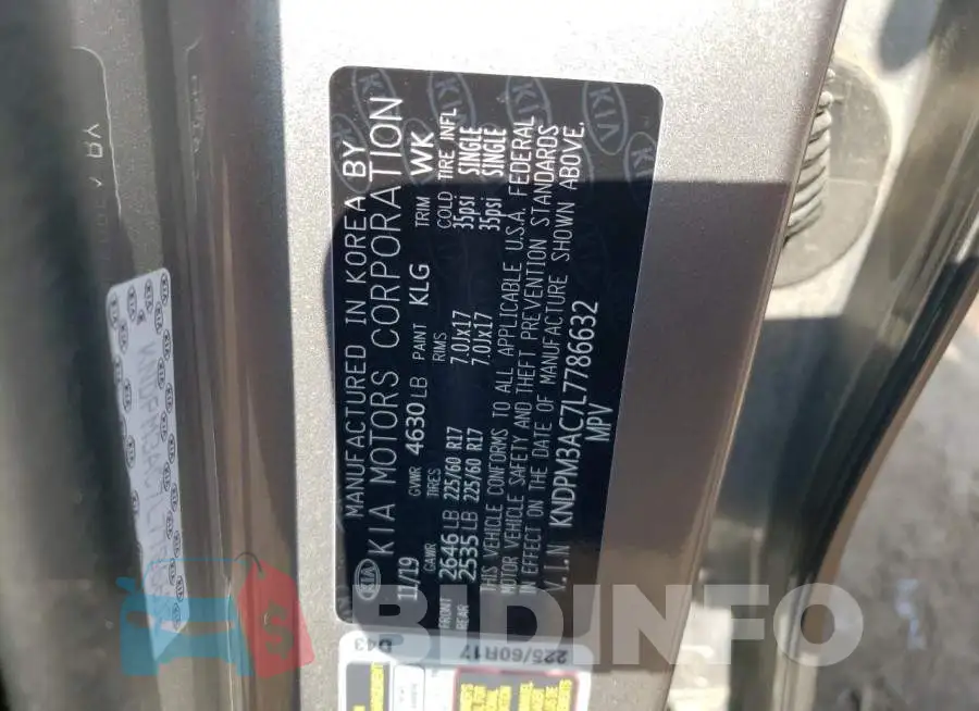KNDPM3AC7L7786632 Photo# 10
