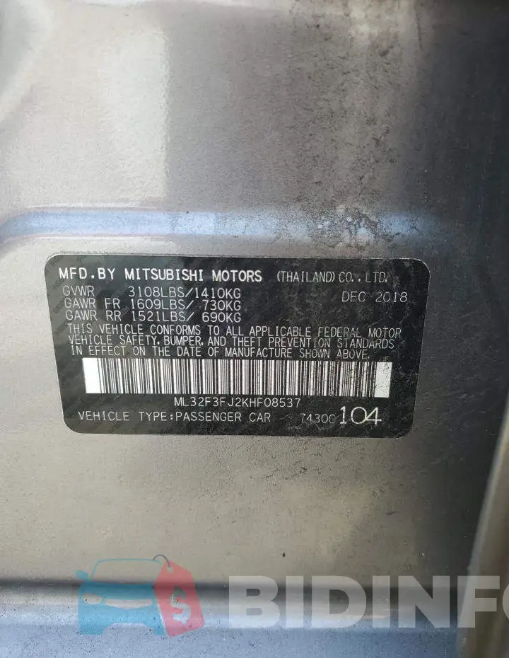 ML32F3FJ2KHF08537 Photo# 10