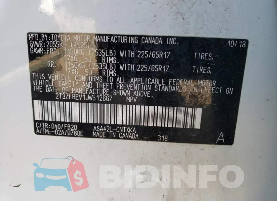2T3ZFREV1JW512667 Photo# 10