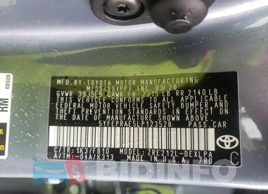 5YFEPRAE5LP123528 Photo# 10