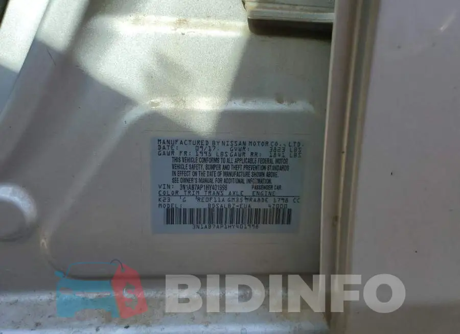3N1AB7AP1HY401998 Photo# 10