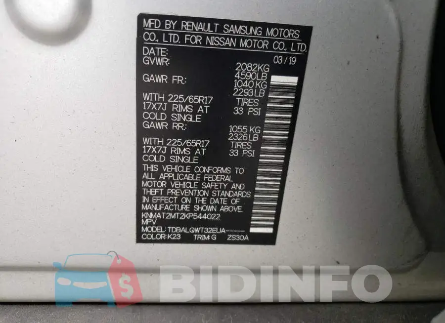 KNMAT2MT2KP544022 Photo# 10